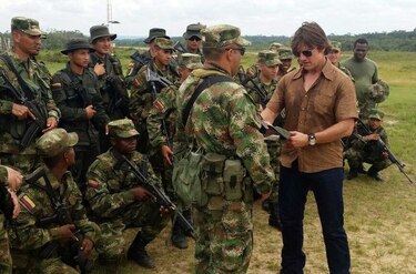 Tom Cruise visita al Ejército de Colombia en departamento de Amazonas
