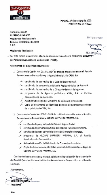 Mario Barletta, el mayor donante de Benicio Robinson, se queda con la campaña del PRD