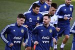 Messi llega a la concentración de la selección argentina en Madrid