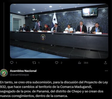 La fiebre por crear más corregimientos regresa a la Asamblea Nacional