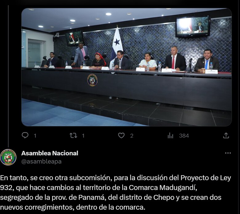 La fiebre por crear más corregimientos regresa a la Asamblea Nacional