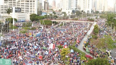 ‘Esta es la juventud del papa Francisco’