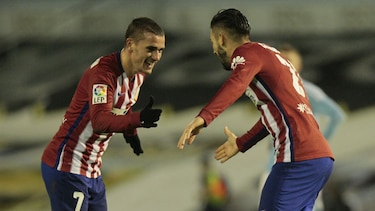 Atlético vence al Celta y es campeón de invierno