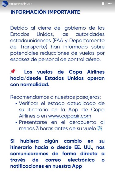Vuelos entre Panamá y Estados Unidos operan con normalidad; aerolíneas recomiendan llegar a tiempo a los aeropuertos