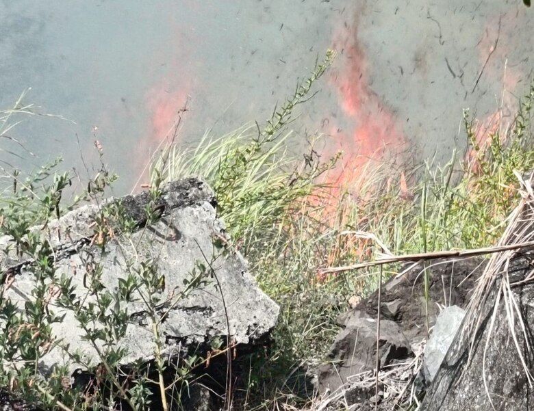 Tras cinco horas de trabajo Bomberos controlan incendio de herbazal cerca de cerro Patacón