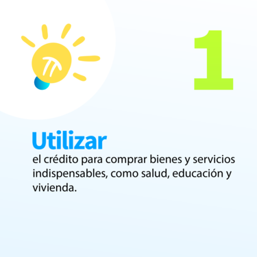 Utilizar el crédito de manera responsable