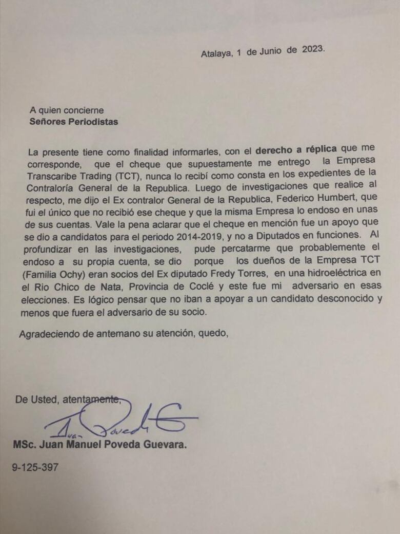 Elías Castillo dice que la transferencia de TCT fue una donación política; los demás guardan silencio