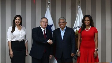 Blandón y Fábrega sostienen primera reunión de transición en la Alcaldía de Panamá