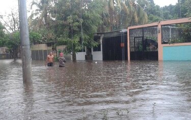 Más de mil personas afectadas por lluvias en Nicaragua