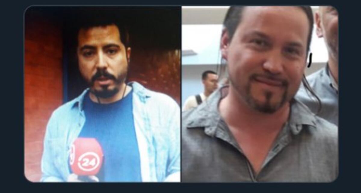 Rodrigo Pérez y Gonzalo Barahona, de la televisora chilena TVN.