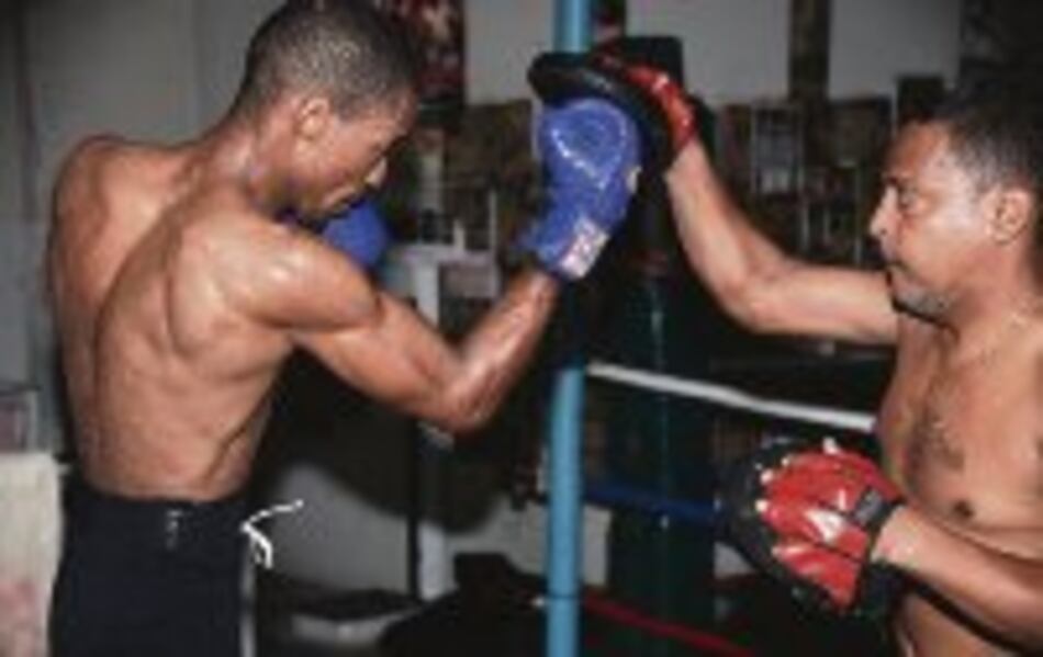 Caballero practica fuerte