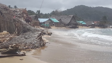 El nivel del mar sigue ganando terreno en la isla Cartí Sugdup, en Guna Yala