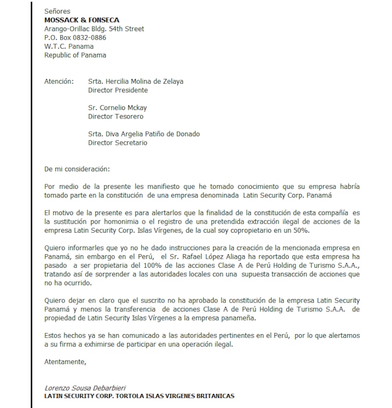 López Aliaga y los Panama Papers