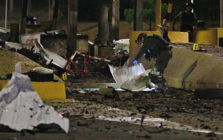 Ataque con explosivos deja cinco heridos y destruye peaje en frontera colombo-venezolana
