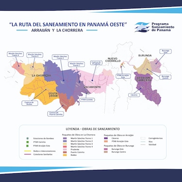Panamá Oeste concentra ocho obras de saneamiento