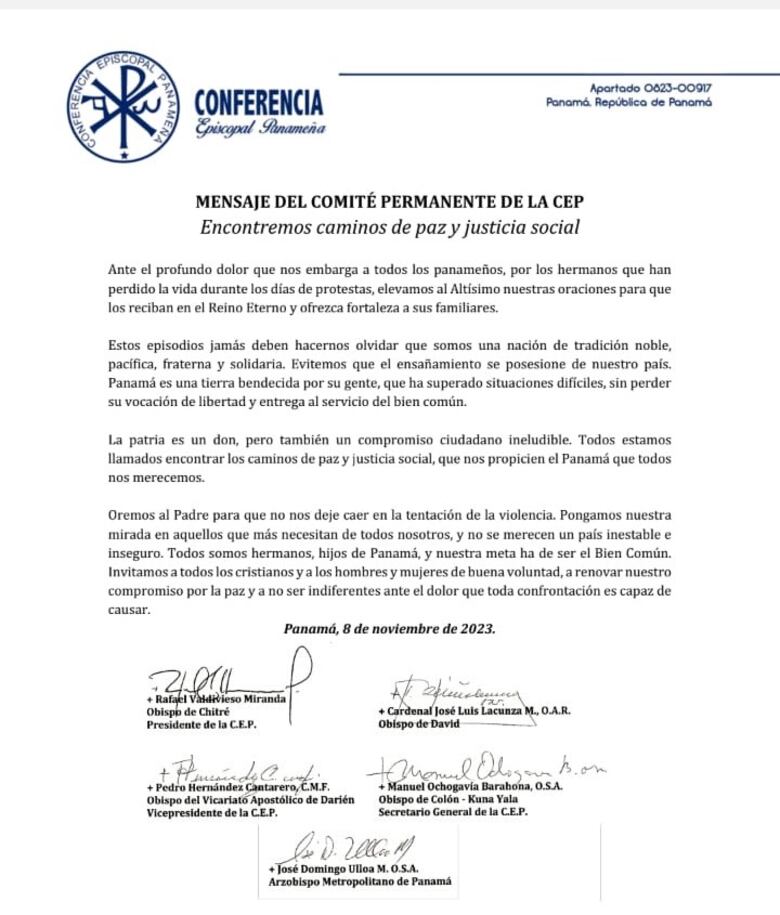 CEP: ‘Evitemos que el ensañamiento se posesione de nuestro país’