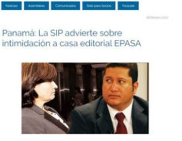 Declaración de diputado Arrocha sobre Epasa preocupa a la SIP