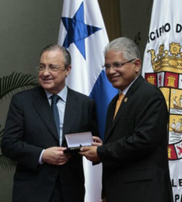 Florentino Pérez visita Panamá y habla de la superioridad de CR7