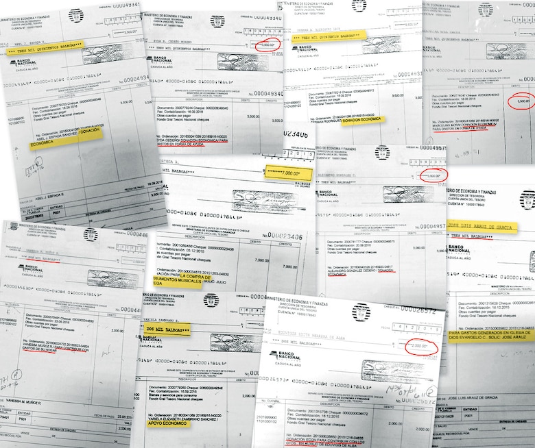 Dudosas donaciones de la Asamblea Nacional