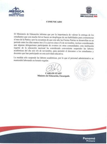 Polémica por uso de listón en comunicado del Meduca