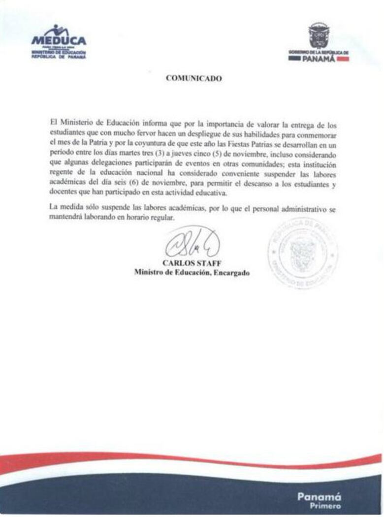 Polémica por uso de listón en comunicado del Meduca