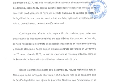 La reapertura para cerrar la mina: ¿acatamiento del fallo de la Corte Suprema de Justicia?