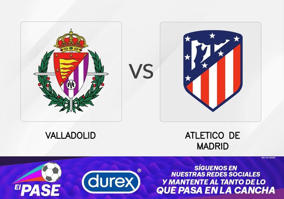 Valladolid espera recortar distancias frente a Atlético de Madrid que lleva cuatro derrotas seguidas