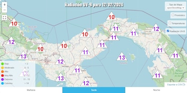 Elevada sensación térmica y radiación ultravioleta extrema este lunes de Carnaval