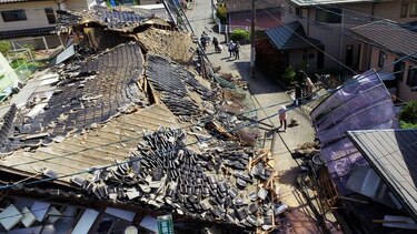 Noche de angustia para los habitantes de ciudad japonesa de Mashiki tras sismo
