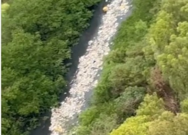 Otra vez el mismo problema: río Matías Hernández lleno de basura tras la primera lluvia
