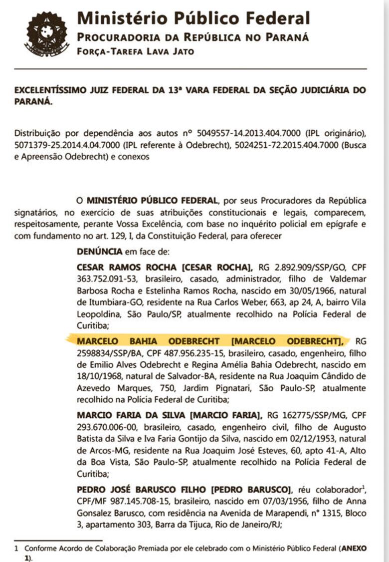 Nuevas acusaciones contra  Norberto Odebrecht