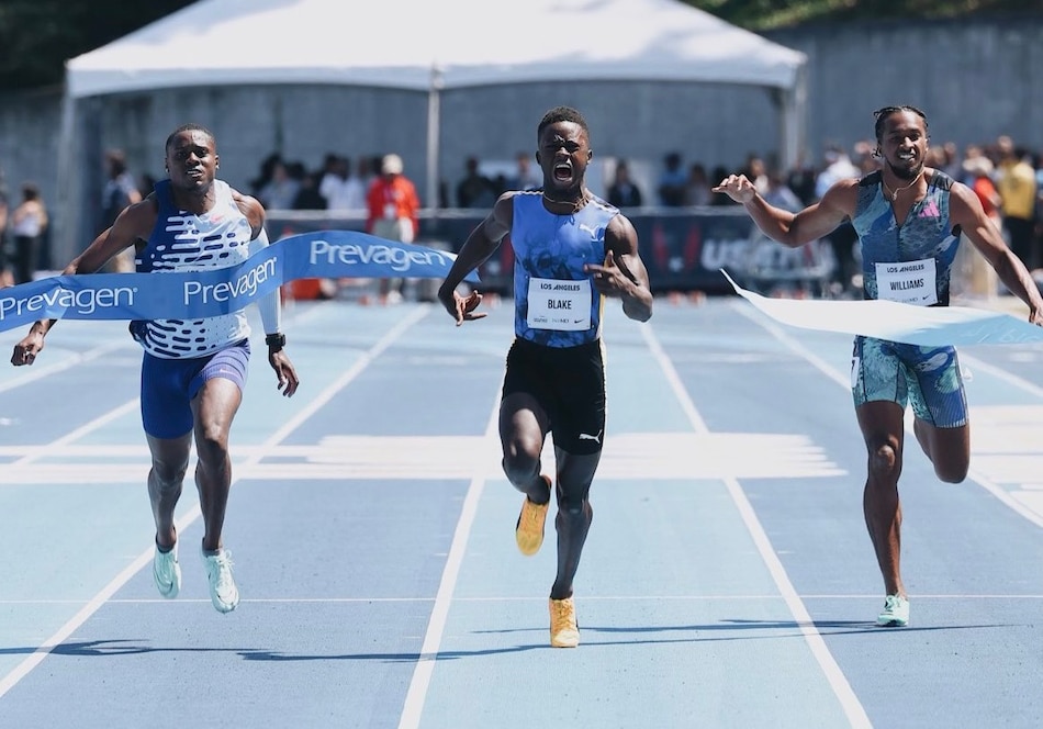 El joven jamaicano Ackeem Blake sorprende a Coleman en la final de los 100 metros