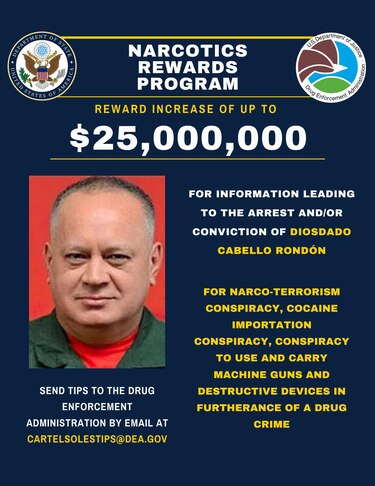 Fuerza Armada rechaza recompensas de Estados Unidos por captura de Maduro y el ministro de Defensa de Venezuela