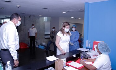 Autoridades inspeccionan hoteles habilitados para atender a pacientes con Covid-19