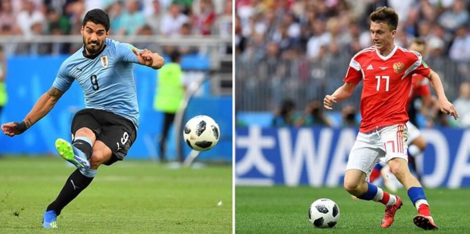 Uruguay y Rusia se disputan la cima de su grupo