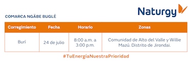 Trabajos de mantenimiento en la red eléctrica del 20 al 26 de julio de 2026