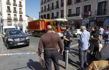 Confirman dos víctimas mortales tras el derrumbe de un edificio en el centro de Madrid
