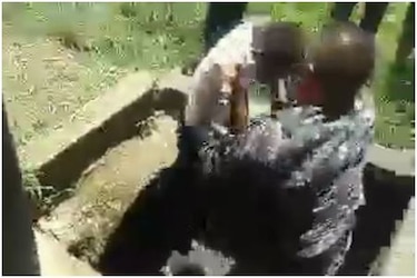 Video: Teniente de la Policía Nacional se mete en una cloaca para rescatar a niño en La Chorrera