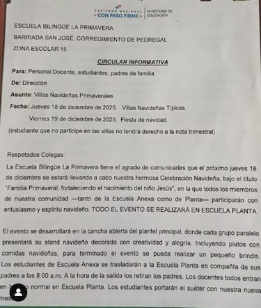 1,400 tamales y más de 45 libras de arroz pedía una escuela en Chiriquí para celebrar Villa Navideña