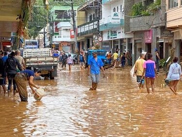 Fuertes lluvias dejan miles de desplazados en el noreste de Brasil