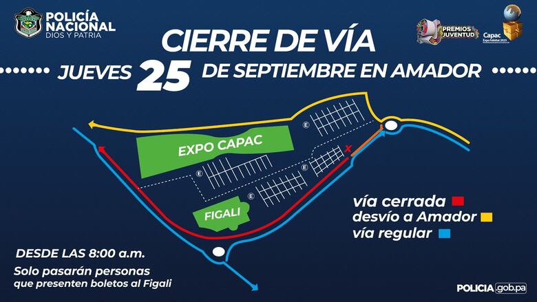 Premios Juventud 2025 en Panamá: estos son los desvíos y medidas de seguridad