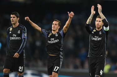 Real Madrid avanza tras vencer 3-1 al Napoli