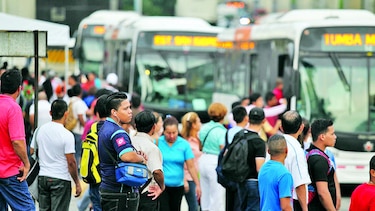 Sistema de transporte público, bajo evaluación