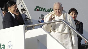 El papa Francisco ya vuela hacia Panamá