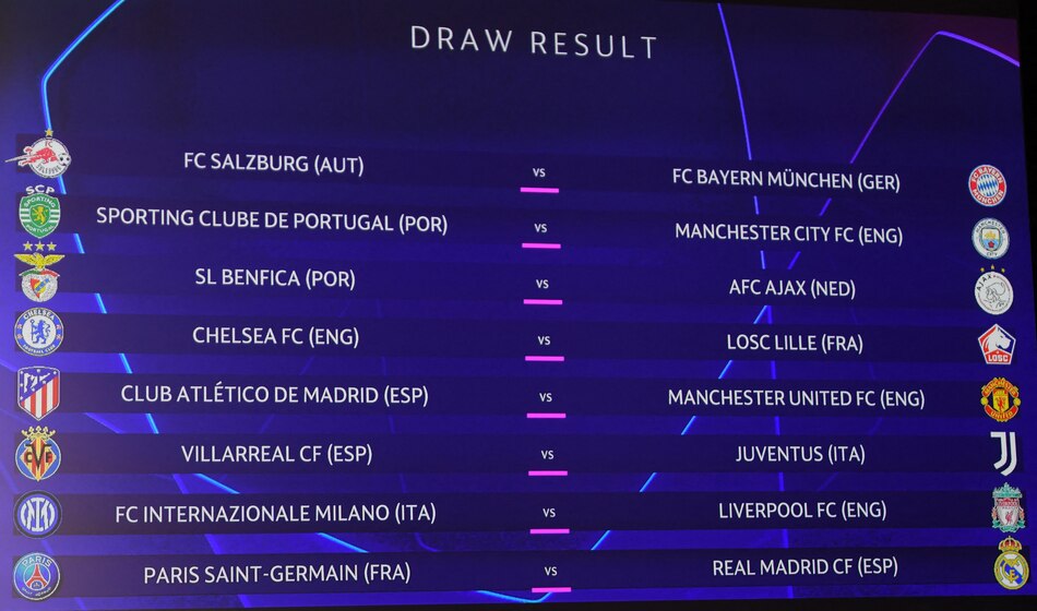 PSG-Real Madrid, duelo estrella de octavos tras repetición del sorteo de Champions
