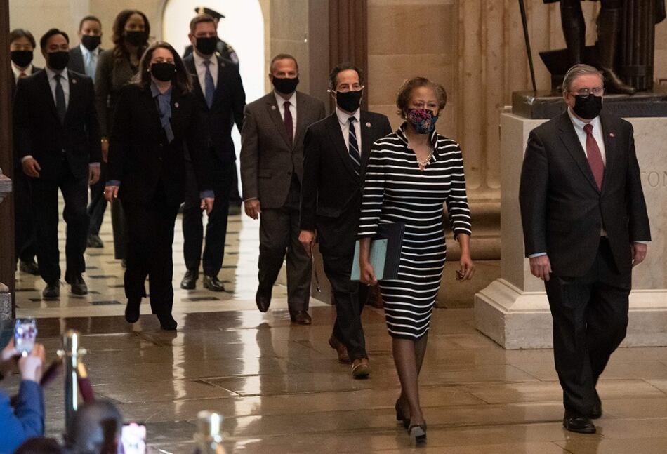Acta de acusación contra expresidente Trump llega al Senado de Estados Unidos