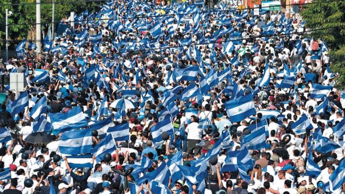 Nicaragüenses marchan por el cese de la represión