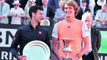 Zverev acabó con Djokovic