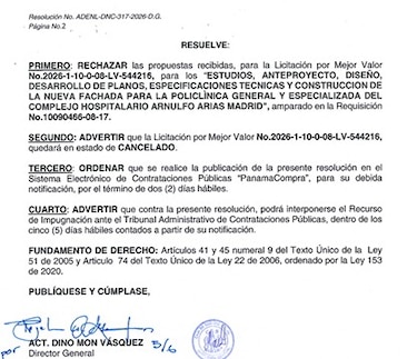 CSS cancela licitación de $1.1 millones para renovar fachadas del Complejo Hospitalario