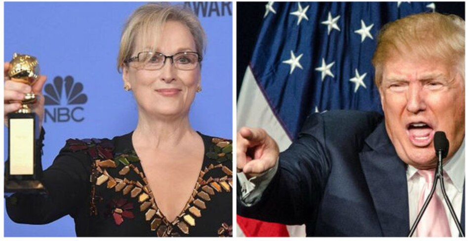 Donald Trump ataca con serie de tuits a Meryl Streep por discurso en Globos de Oro